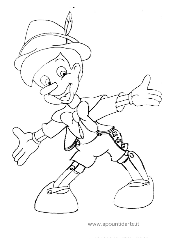 immagini disegni da colorare Pinocchio