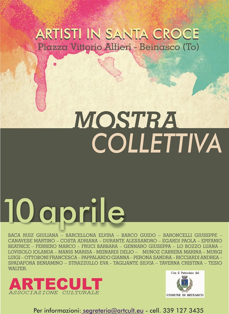 Mostra collettiva - Artisti in Santa Croce -  Beinasco - 10 aprile 2016